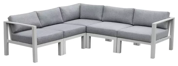 Nash Outdoor Seating Buff 5 Piece Outdoor Modular Sectional