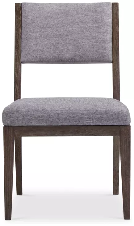 Linea Grey And Cerused Charcoal Side Chair Set of 2