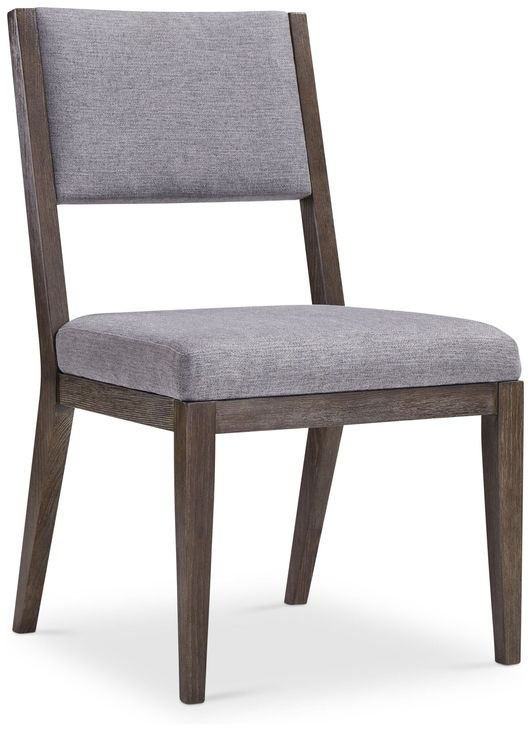 Linea Grey And Cerused Charcoal Side Chair Set of 2