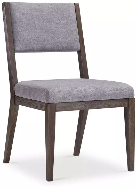 Linea Grey And Cerused Charcoal Side Chair Set of 2