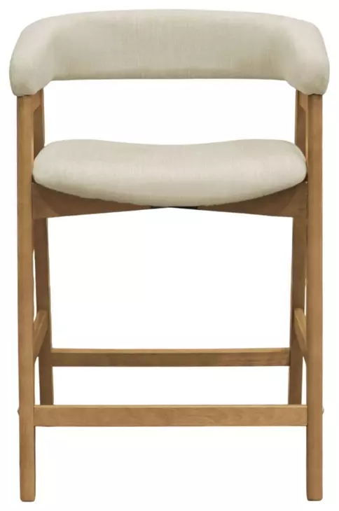 Cove Natural Upholstered Counter Height Chair Set of 2