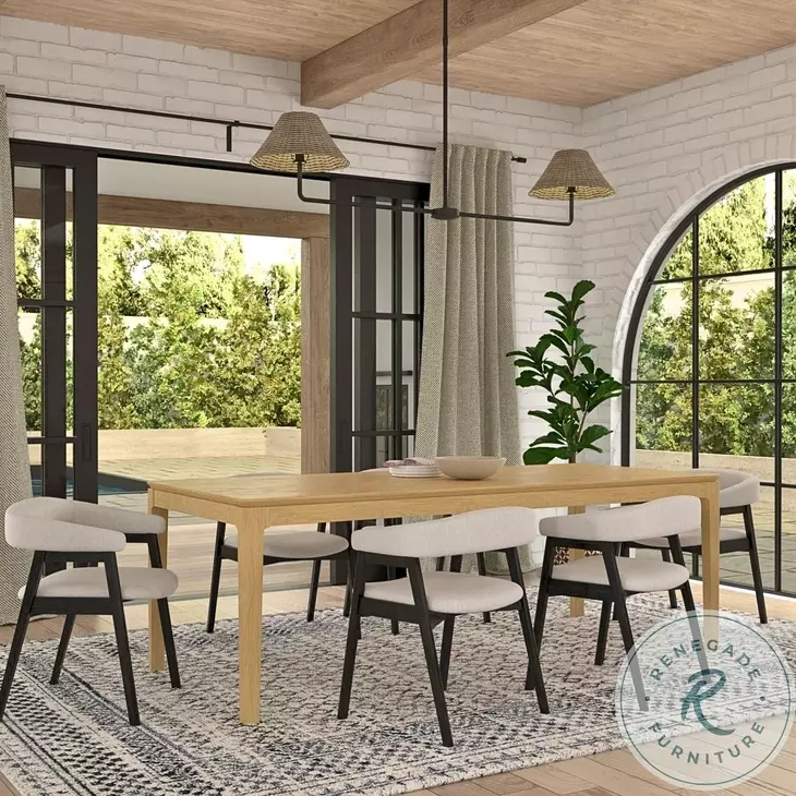 Cove Light Oak Extendable Dining Table