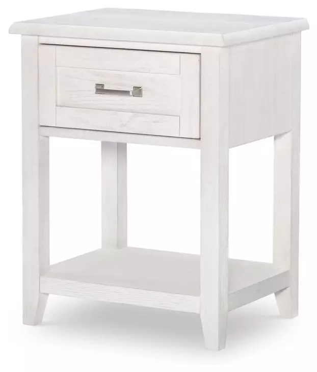 Ashton Bleached Linen 1 Drawer Nightstand