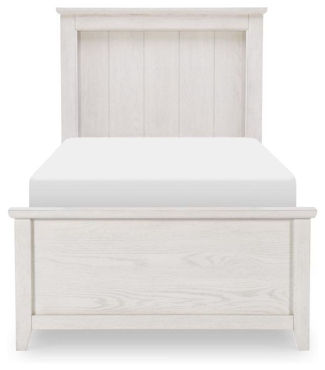 Ashton Bleached Linen Youth Panel Bedroom Set with LED