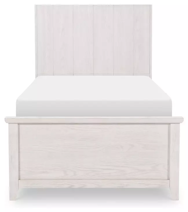 Ashton Bleached Linen Youth Bookcase Bedroom Set with LED