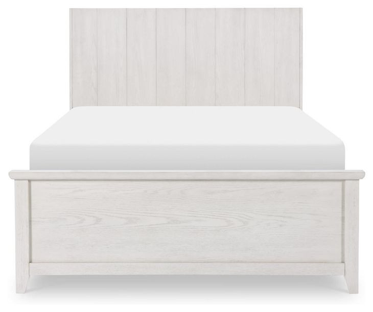 Ashton Bleached Linen Full Bookcase Bed with LED