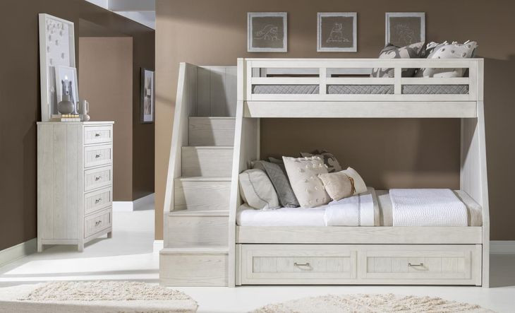 Preston Bleached Linen 5 Drawer Chest