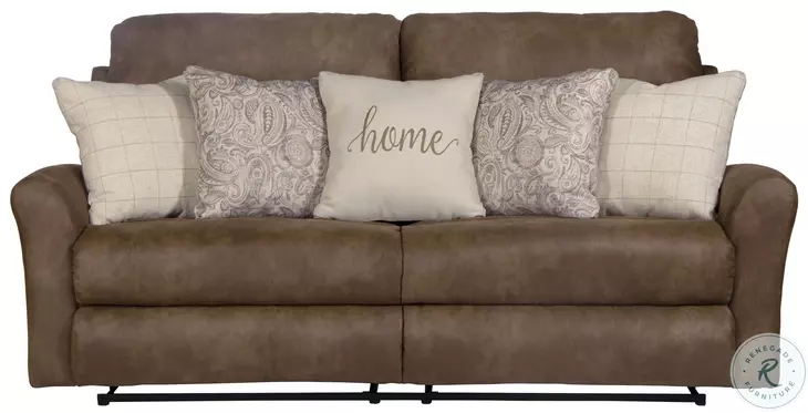 Justine Burlap Lay Flat Reclining 83" Sofa