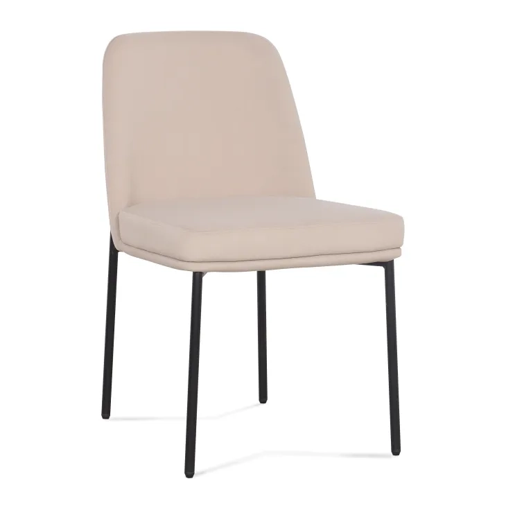 Sydney Taupe Performance Fabric Upholstered Dining Chair Set of 2