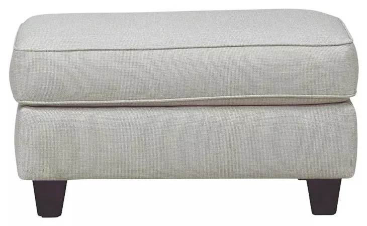 Awesome Oatmeal Beige Performance Fabric Upholstered Rectangular Cocktail Ottoman