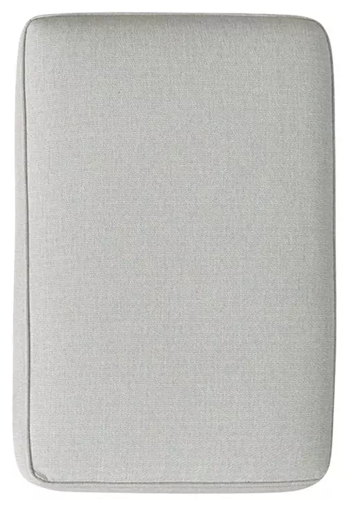 Awesome Oatmeal Beige Performance Fabric Upholstered Rectangular Cocktail Ottoman
