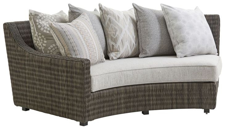 Cypress Point Ocean Terrace Beige 3 Piece Curved Outdoor Sectional