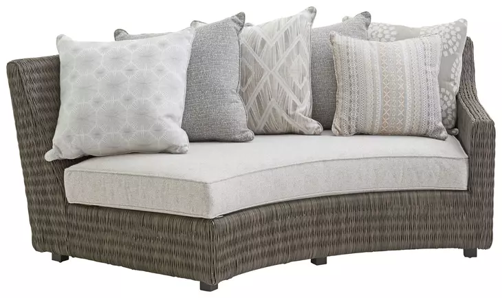 Cypress Point Ocean Terrace Beige Curved Outdoor Sectional