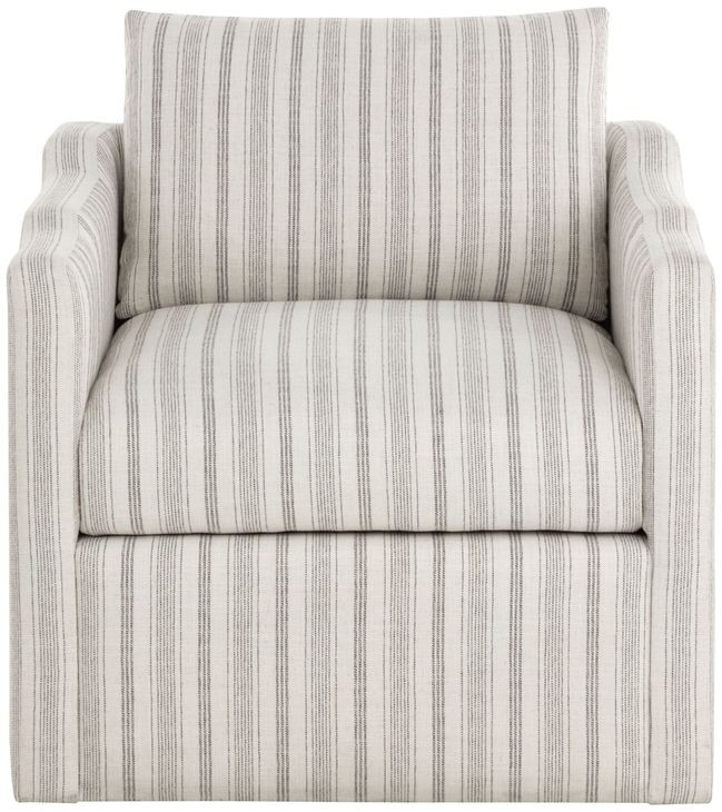 Orlena Gifford Script Upholstered Swivel Lounge Chair