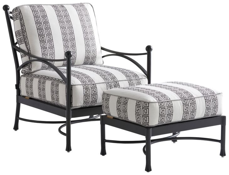 Pavlova Gray Upholstered Rectangular Outdoor Ottoman