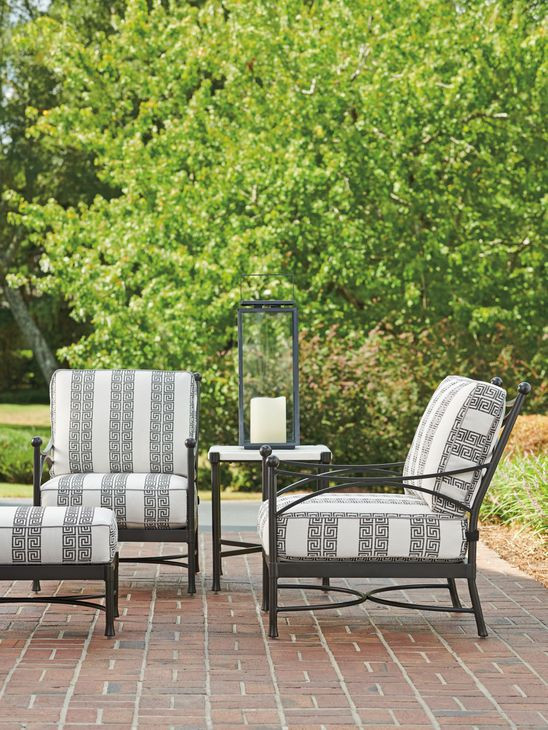 Pavlova Gray Upholstered Rectangular Outdoor Ottoman