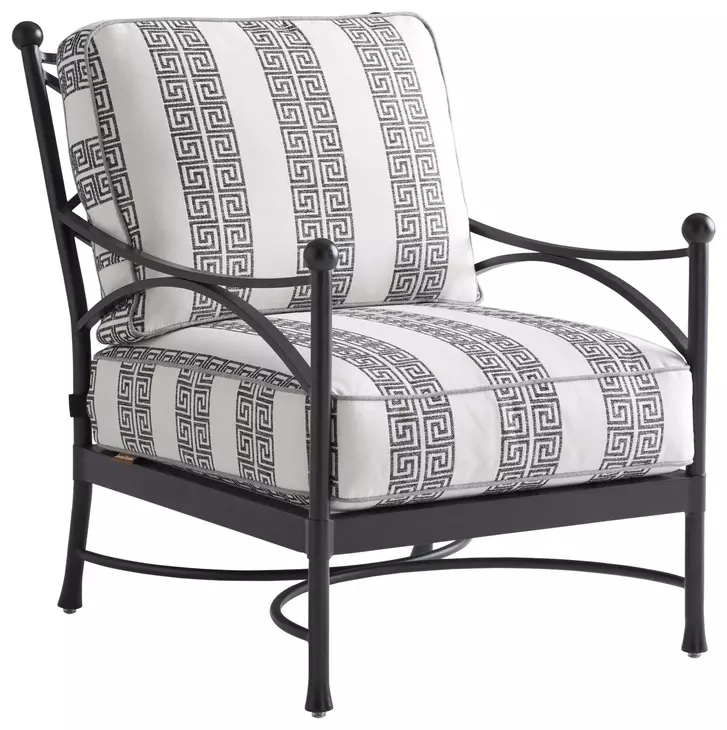 Pavlova Gray Upholstered Outdoor Accent Chair