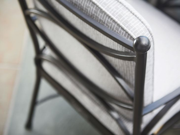 Pavlova Gray Upholstered Outdoor Dining Chair