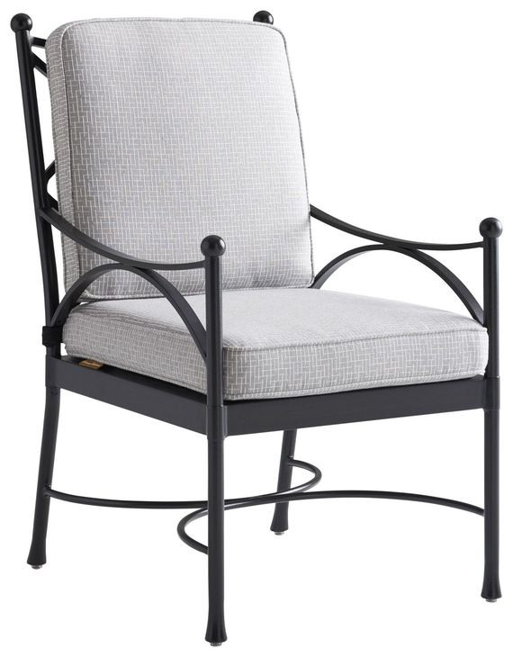 Pavlova Gray Upholstered Outdoor Dining Chair