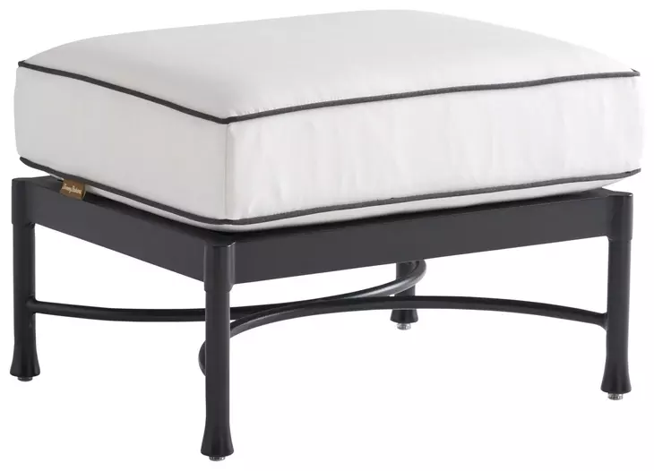 Pavlova White Performance Fabric Rectangular Outdoor Ottoman