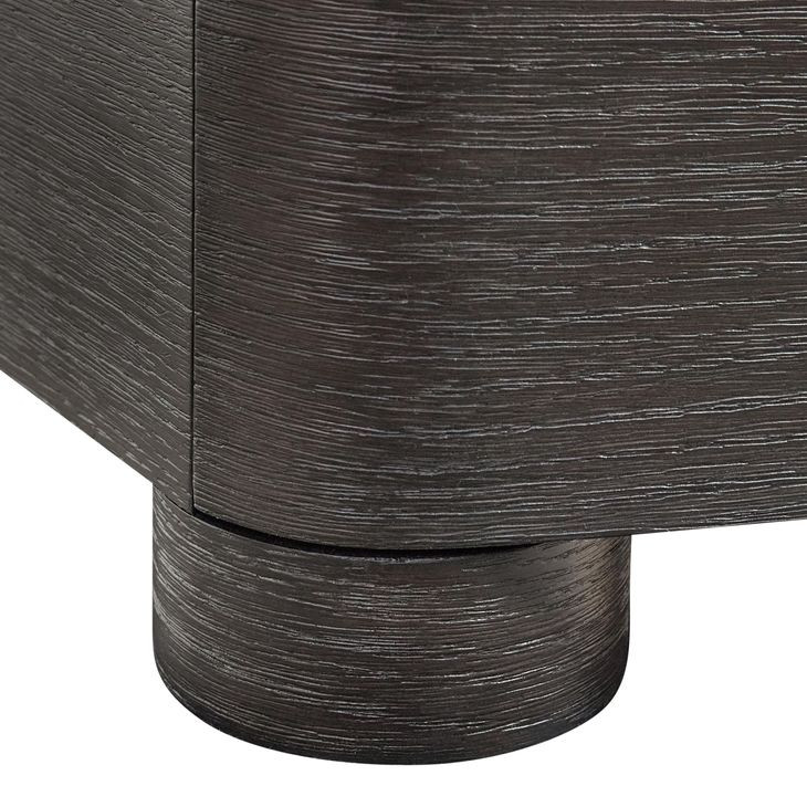 Geneve Robor and Ferrum 3 Drawer Large Nightstand with USB Charging