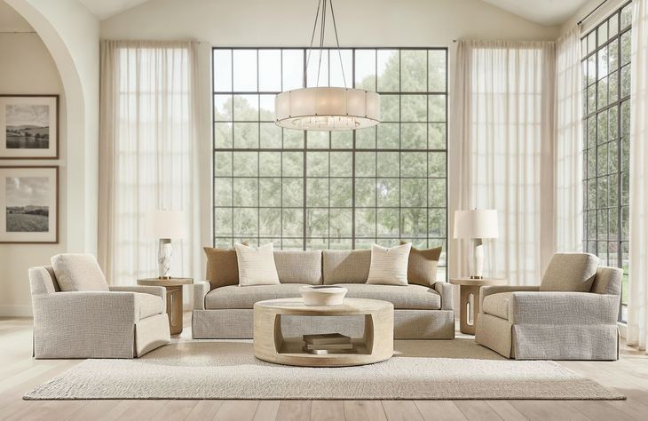 Lucerne Alba Round Occassional Table Set