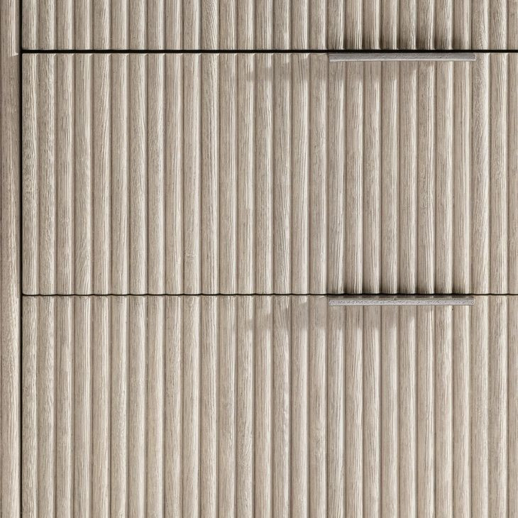 Lucerne Alba and Graphite 6 Drawer Dresser