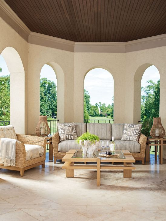 Los Altos Valley View Brown 83" Outdoor Sofa