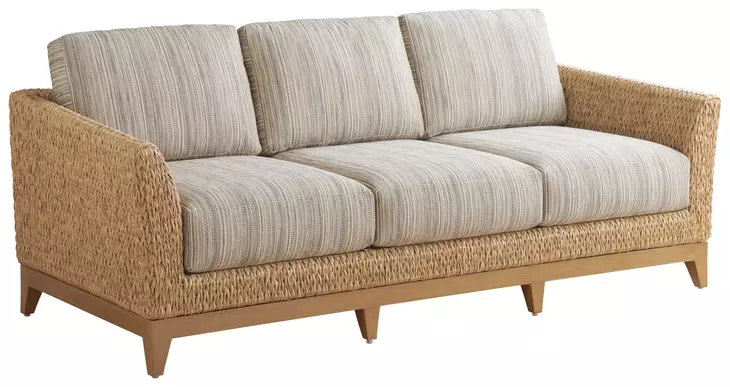 Los Altos Valley View Brown Outdoor 83" Sofa