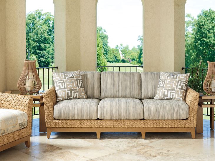 Los Altos Valley View Brown 83" Outdoor Sofa