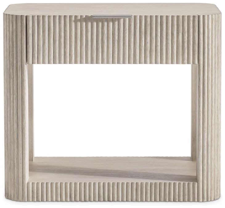 Lucerne Alba and Graphite 1 Drawer Open Nightstand