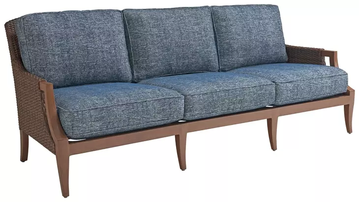 Harbor Isle Blue Outdoor 92" Sofa