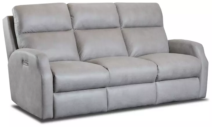 Kendall Telluride Stone 85" Triple Power Reclining Sofa with USB Charging