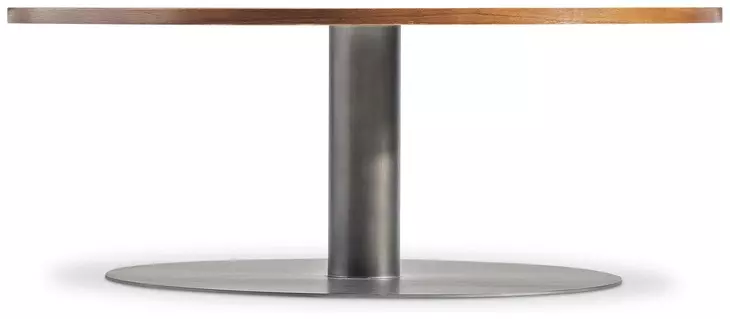 Brasea Lume and Tungsten Round Cocktail Table