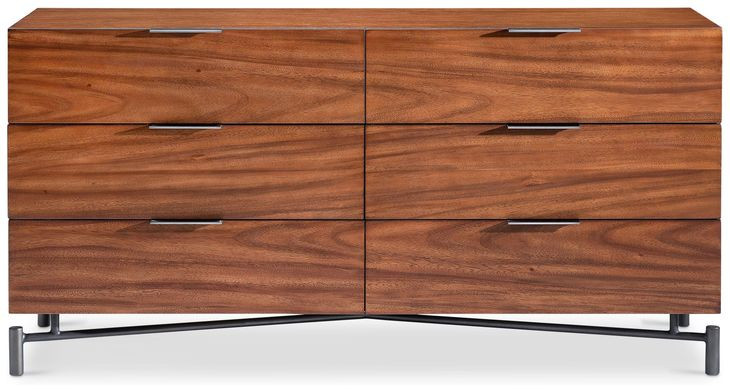 Brasea Lume and Tungsten 6 Drawer Small Dresser