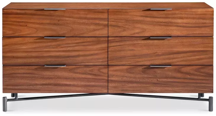 Brasea Lume and Tungsten 6 Drawer Small Dresser