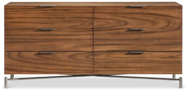 Brasea Lume and Tungsten 6 Drawer Large Dresser