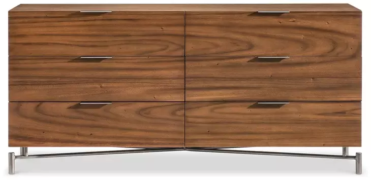 Brasea Lume and Tungsten 6 Drawer Large Dresser