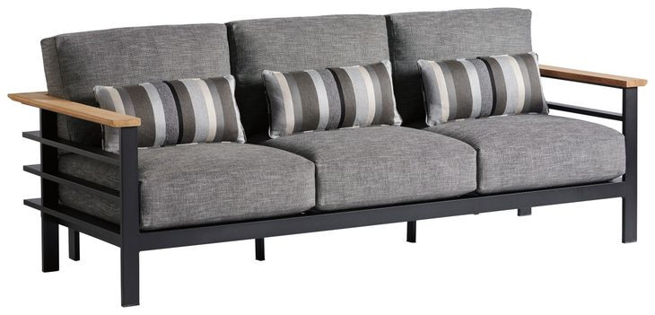 South Beach Gray 90" Outdoor Sofa