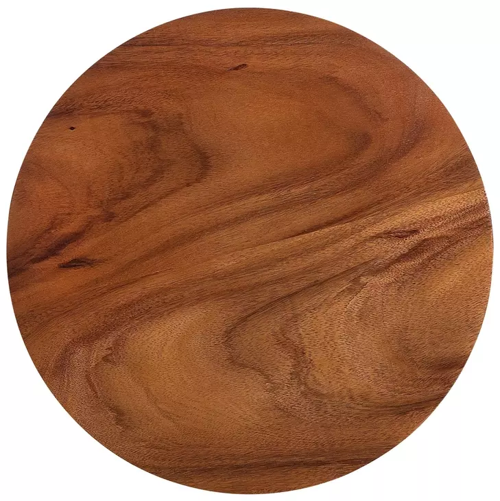 Brasea Lume and Tungsten Round Side Table