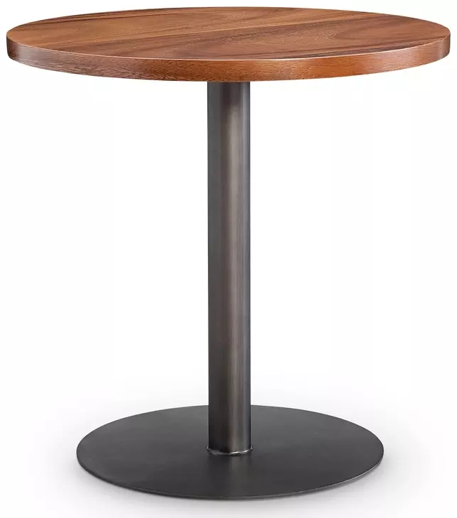 Brasea Lume and Tungsten Round Side Table
