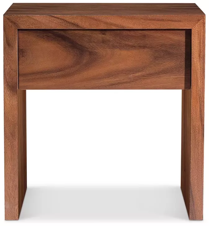 Brasea Lume 1 Drawer Nightstand with USB Charging