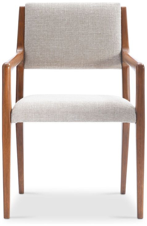 Brasea Beige Performance Fabric Upholstered Arm Chair