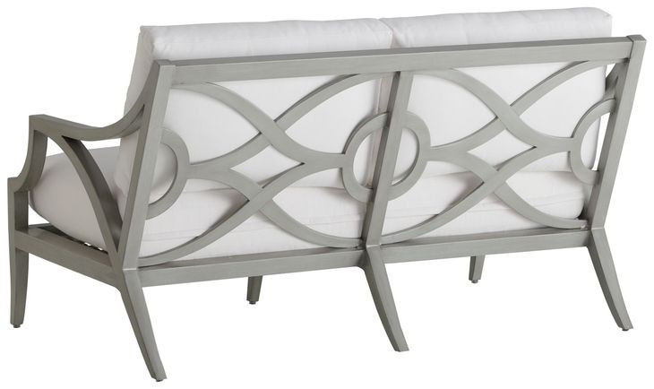 Silver Sands Beige 60" Outdoor Loveseat