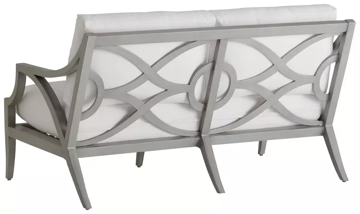 Silver Sands Beige Outdoor 60" Loveseat