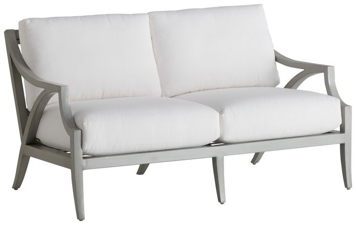 Silver Sands Beige 60" Outdoor Loveseat