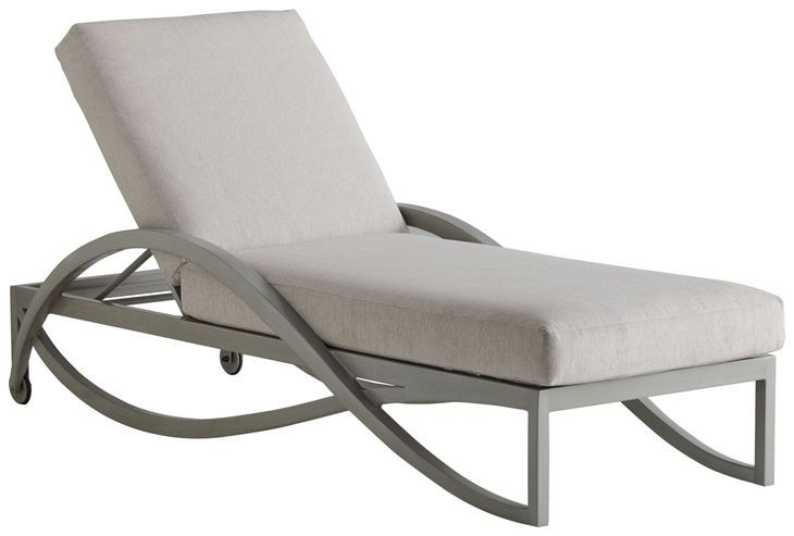 Silver Sands Beige 82" Outdoor Chaise Lounge