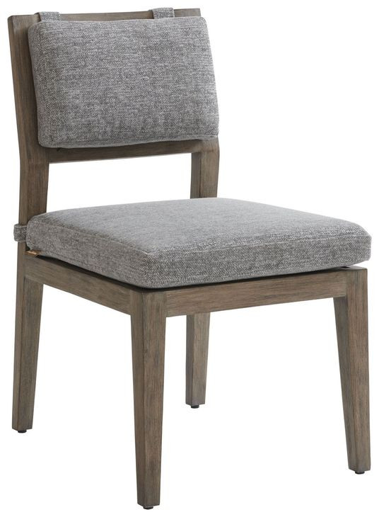 La Jolla Gray Performance Fabric Outdoor Side Chair