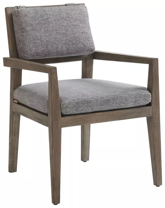 La Jolla Gray Performance Fabric Outdoor Arm Chair