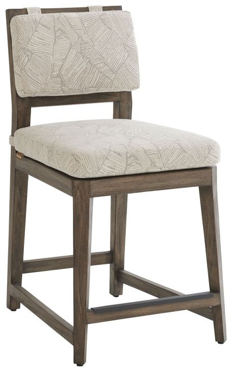 La Jolla Beige Performance Fabric Outdoor Counter Height Stool
